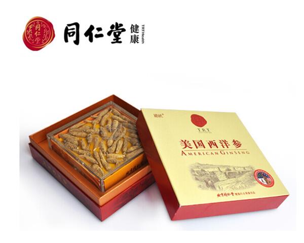 【北京同仁堂】西洋参礼盒美国进口花旗参段3#原尾泡40g