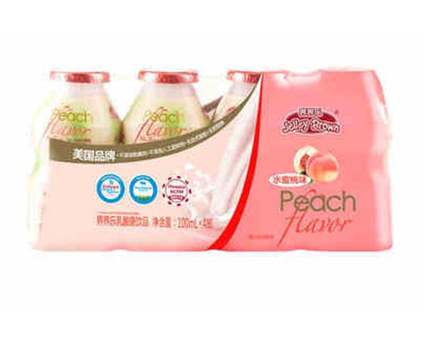 【界界乐】水蜜桃味乳酸菌饮品100ml*4
