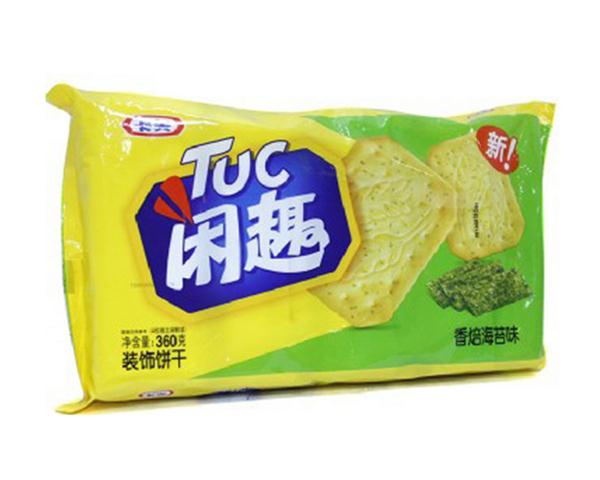 【闲趣】香焙海苔味饼干360g