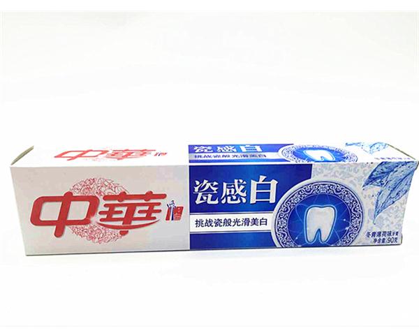 【中华】瓷感白冬青薄荷味牙膏90g