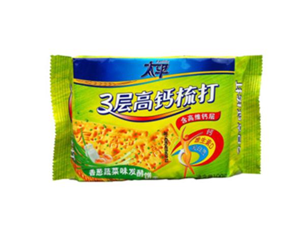 【達能】香蔥蔬菜味梳打餅乾100g