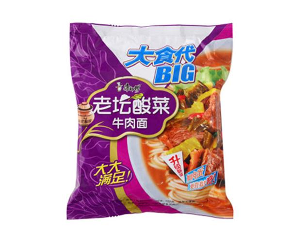 【康师傅】大食代酸菜牛肉面153g