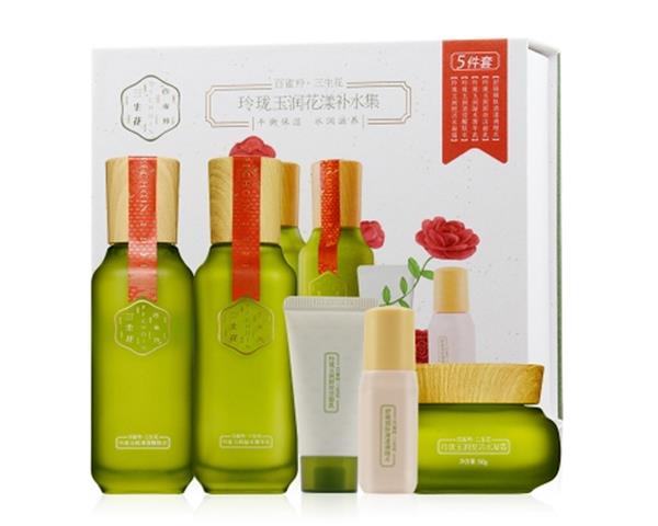 三生花玲珑玉润花漾补水集五件套