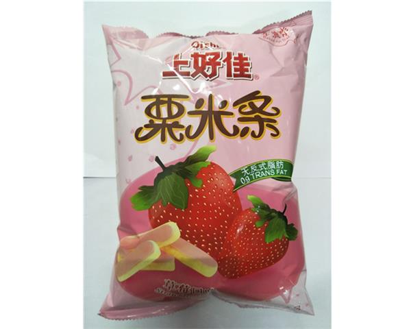 【上好佳】草莓味栗米条70g-龙会易购-扬州宏创科技