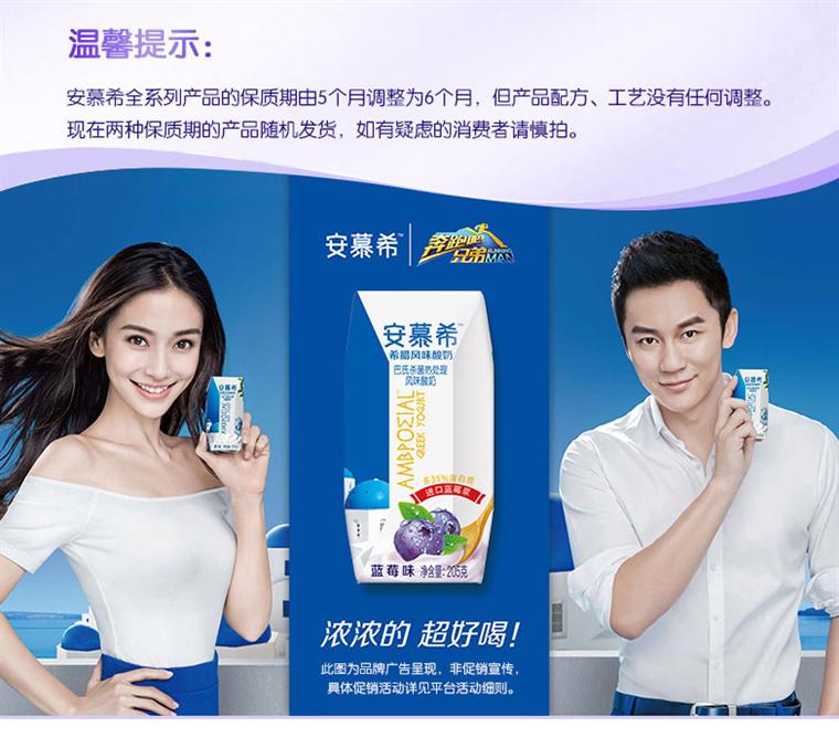 伊利安慕希西腊酸奶蓝莓味205g